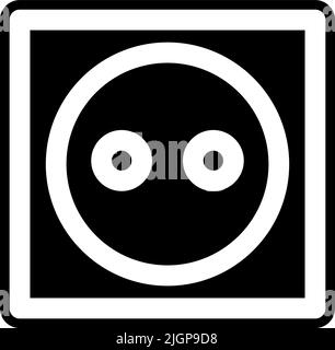 Basic ui socket icon . Stock Vector