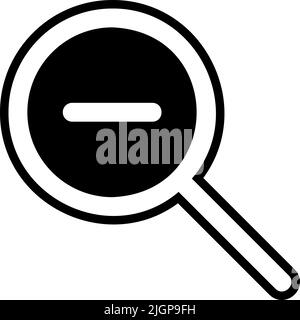 Basic ui zoom out icon . Stock Vector