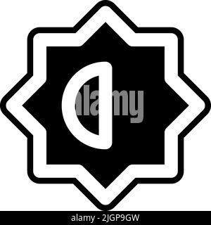 Basic ui brightness icon . Stock Vector
