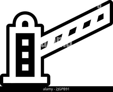 City traffic barrier icon . Stock Vector