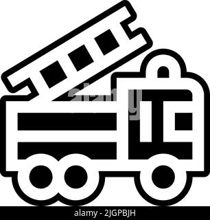 City fire truck icon . Stock Vector