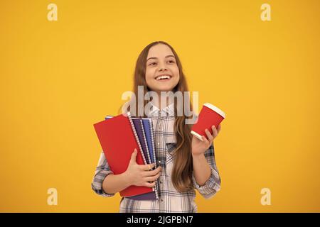 Happy English Teen Girl Holding Supplies For Painting In Hands In Art  Department Stock Photo, Picture and Royalty Free Image. Image 143000203.