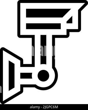 City cctv camera icon . Stock Vector