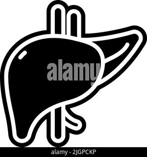 Diseases liver icon . Stock Vector