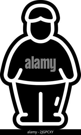 Diseases obesity icon . Stock Vector