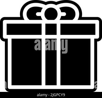 Easter gift box icon . Stock Vector