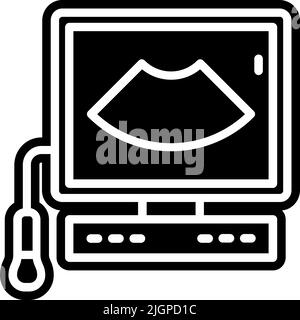Diseases ultrasound icon . Stock Vector