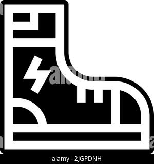 Electrician tools and elements shoes icon . Stock Vector