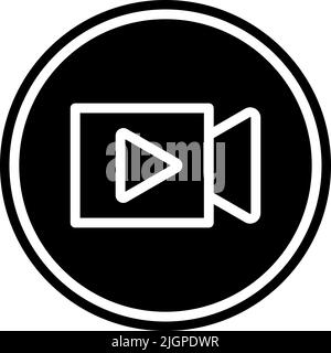 Electronics video icon . Stock Vector