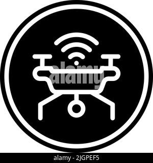 Electronics drone icon . Stock Vector