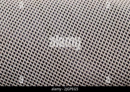 The texture of a fine white grid on a dark background, horizontal format Stock Photo