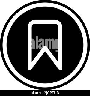 Essential element bookmark icon . Stock Vector