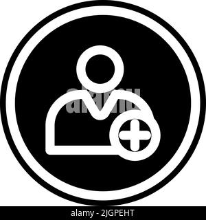 Essential element add icon . Stock Vector