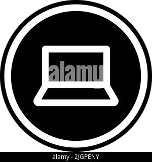 Essential element laptop icon . Stock Vector