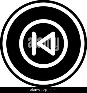 Essential element back icon . Stock Vector