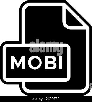 Files mobi icon . Stock Vector