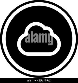 Essential element cloud icon . Stock Vector