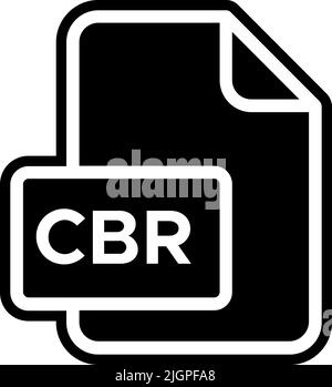 Files cbr icon . Stock Vector