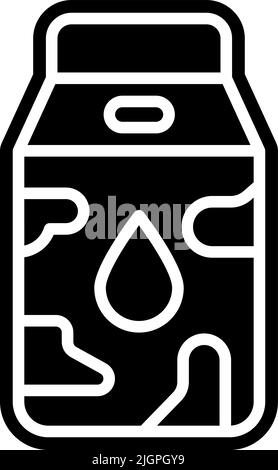 Kindergarten milk box icon . Stock Vector