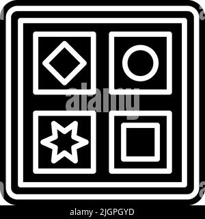 Kindergarten shape toy icon . Stock Vector