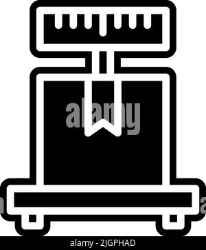 Logistics weighing scale icon . Stock Vector