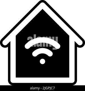 Smart home home icon . Stock Vector