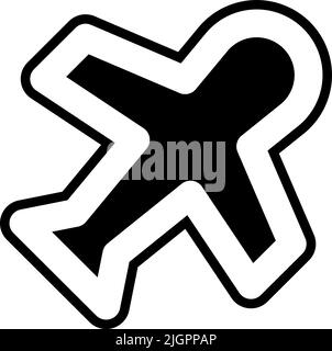 User interface flight mode icon . Stock Vector