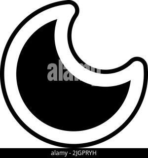 User interface night mode icon . Stock Vector