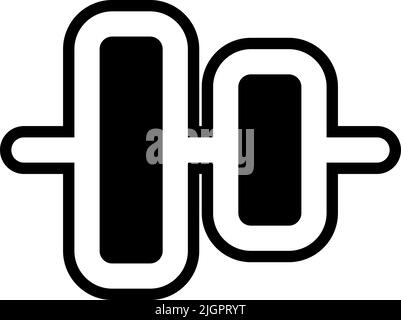 User interface align center icon . Stock Vector