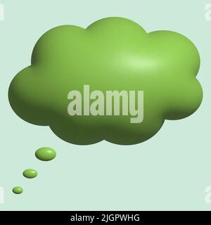 3D speech bubbles icon. Social media chatting concept Stock Vector