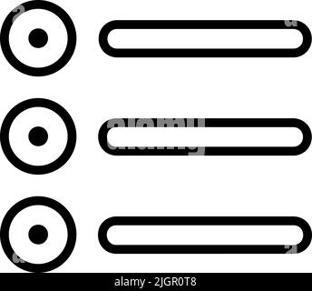 User interface bullet icon . Stock Vector