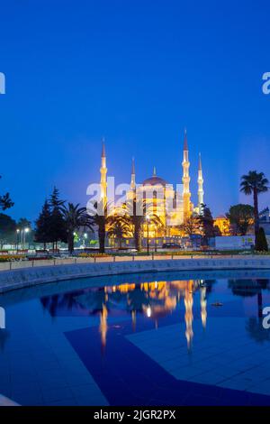 Hagia Sophia Grand Mosque at Sunrise,  Istanbul, Turkey, Western Asia Stock Photo