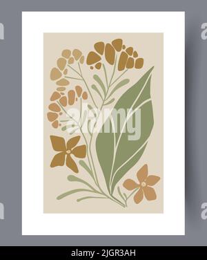 Printable wall art vector poster set vector. Stock Vector