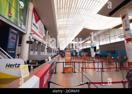 Jersey Airport Departures The Channel Islands Stock Photo