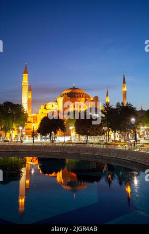 Hagia Sophia Grand Mosque,  Istanbul, Turkey, Western Asia Stock Photo