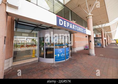 Jersey Airport Departures The Channel Islands Stock Photo