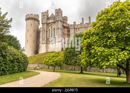 View of Arundel Castle, West Sussex Stock Photo