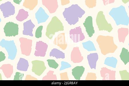 Abstract modern giraffe seamless pattern. Animals trendy background. Colorful decorative vector stock illustration for print, card, postcard, fabric Stock Vector