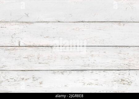 White Washed Wooden Background. Distressed Weathered Wood Texture Stock Photo