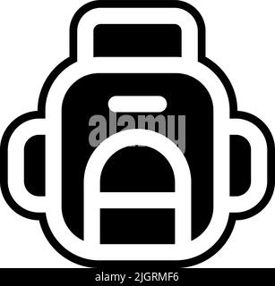 Back to school bag icon . Stock Vector