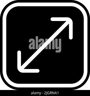 Basic user interface fullscreen icon . Stock Vector