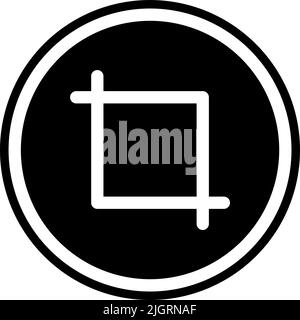 Basic user interface crop icon . Stock Vector