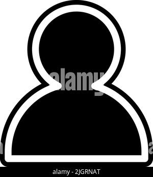 Basic user interface user icon Stock Vector Image & Art - Alamy