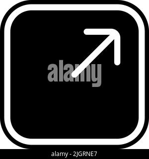 Basic user interface fullscreen icon . Stock Vector