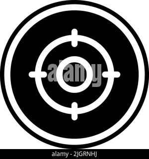 Basic user interface target icon . Stock Vector