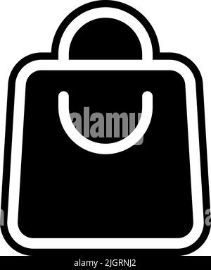 Basic user interface shopping bag icon . Stock Vector
