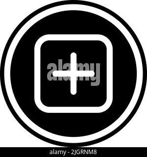 Basic user interface add icon . Stock Vector