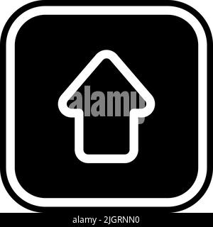 Basic user interface upload icon . Stock Vector