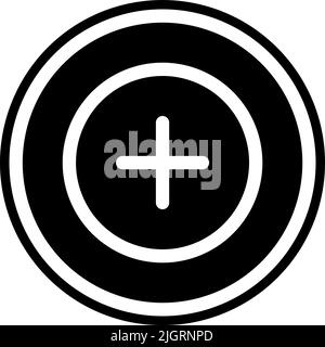 Basic user interface add icon . Stock Vector