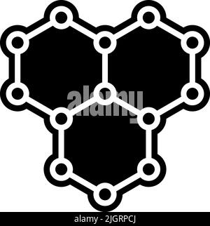 Chemistry structure icon . Stock Vector